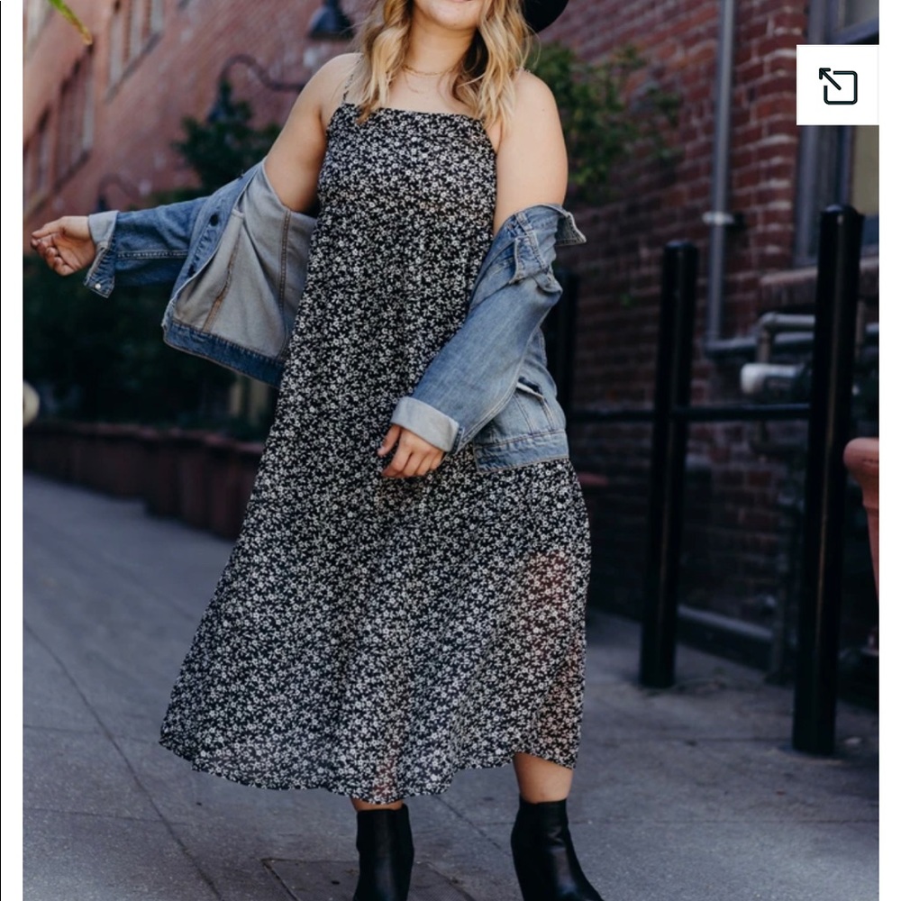 NWOT Black floral willow from CJLA